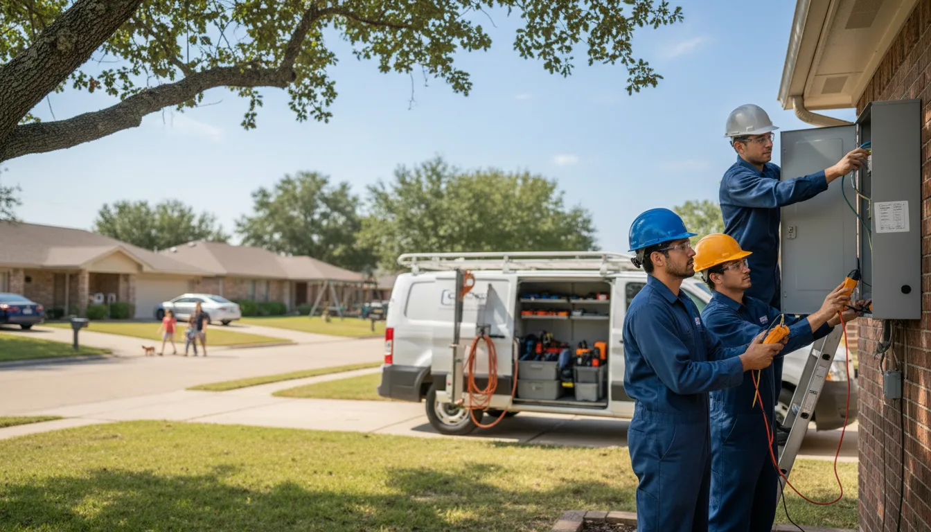 Certified electrician providing emergency electrical services in Palo, IA